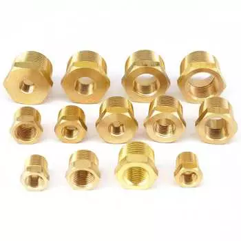 Латунные переходные втулки фитинги 1/4" 3/8" 1/2" 3/4" NPT BSPT
