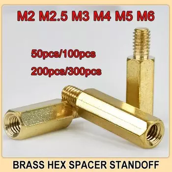 Латунные стойки для печатных плат M2 M2.5 M3 M4 M5 M6