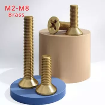 Латунные винты Huiruixin M2 M2.5 M3 M4 M5 M6 M8