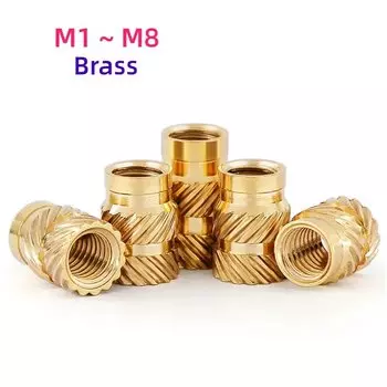 Латунные вставные гайки Huiruixin M1-M8