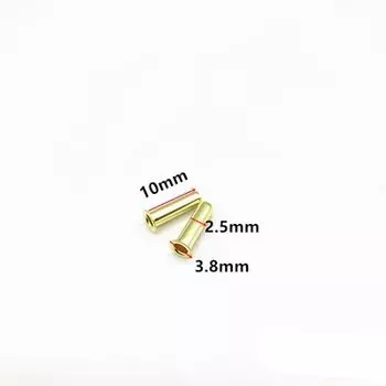 Латунные втулки для труб 4, 6, 8, 10, 12 мм (10 шт.)