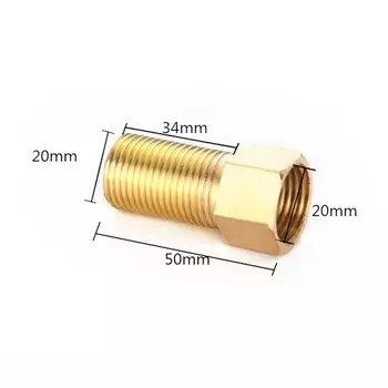 Латунный фитинг 1/2" BSP переходник 28/40/50/70/100 мм
