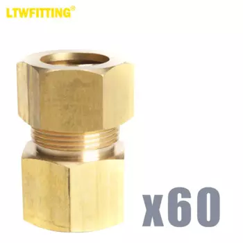Латунный фитинг LTWFITTING с наружным диаметром 3/4 дюйма и внутренним разъемом 3/4 дюйма (комплект из 60 штук)
