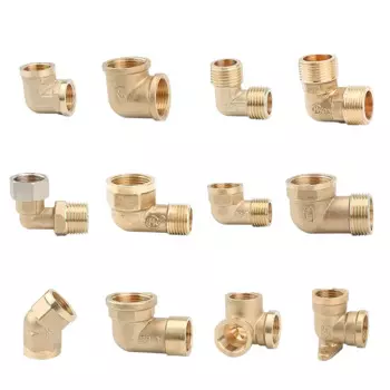 Латунный фитинг под углом 90 градусов 1/2 PT Male X 1/2 PT Male, латунный фитинг для труб с углом 90 градусов