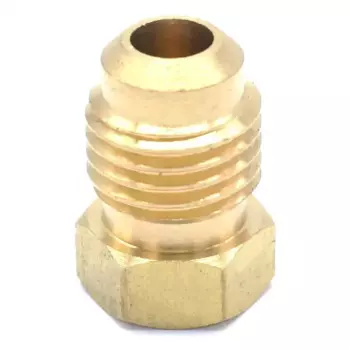 Латунный переходник 45 градусов для трубы 1/4", SAE 7/16"-20 UNF