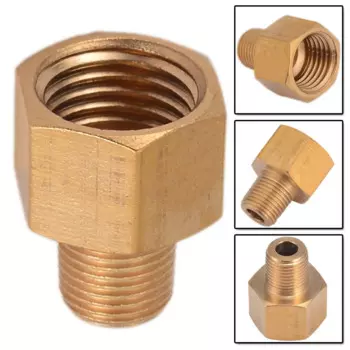 Латунный переходник BSPT на NPT 1/8" - 1/4"