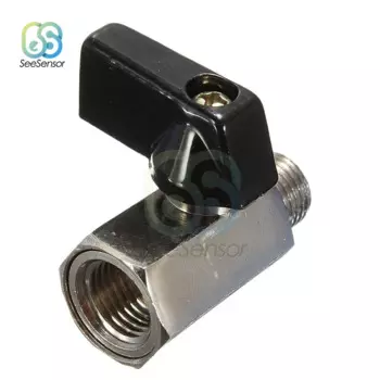 Латунный шаровой кран BSP Mini 1/4 дюйма, штекер-гнездо, Air клапаны компрессора, для масла и воды