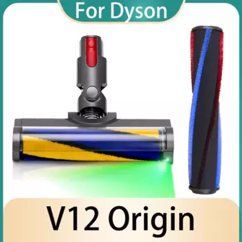 Лазерная Щетка Для Dyson V12, оригинальные аксессуары для пылесоса, Сменная головка для мотоцикла с зеленой детской роликовой щеткой