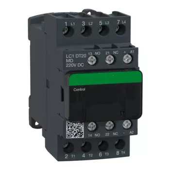 LC1DT20MD TeSys D контактор-4P(4 NO) - AC-1 - = 440 V 20 A - 220 V DC стандартная катушка