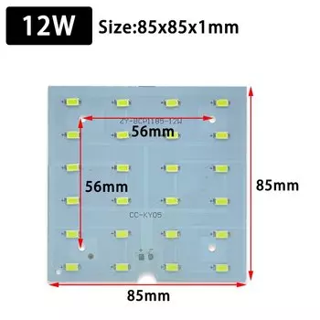 LCFOCUS Светодиодная потолочная лампа квадратная SMD5730 6Вт 9Вт 12Вт 18Вт