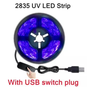 LDHLM 5В УФ светодиодная лента гибкая SMD 2835 фиолетовая