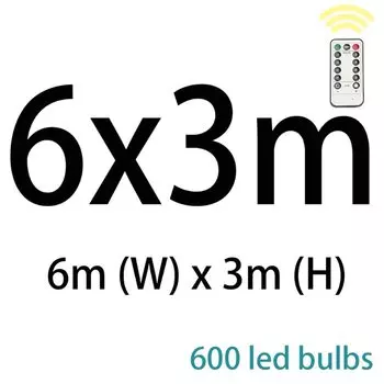 LED гирлянда-занавеска Topdii 200 светодиодов