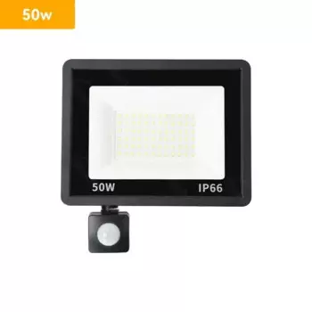 LED прожектор LeiiGeeGo белый IP66 10-100Вт с датчиком движения