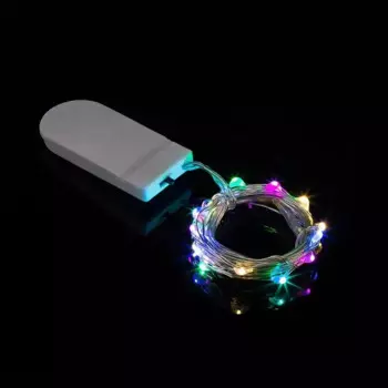 LED звездная гирлянда, прозрачная медная проволока, 10/20/30/100 светодиодов, 8 цветов