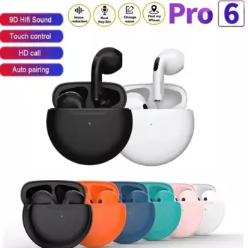 LEMDIOE оригинальные беспроводные наушники Air Pro 6 TWS, спортивные Bluetooth наушники с микрофоном, спортивная гарнитура для Xiaomi IOS