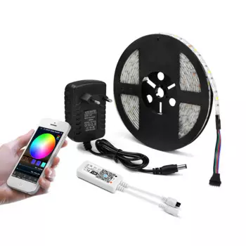 Лента светодиодная водонепроницаемая, 5050 RGB, Wi-Fi, 12 В, 5 м