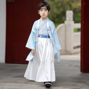 Летние тонкие детские старинные костюмы Hanfu для мальчиков, костюмы для боевых искусств в китайском стиле, летние костюмы для косплея