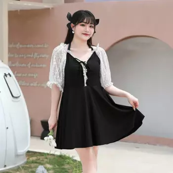 Летний женский слитный купальник, размеры до 9XL