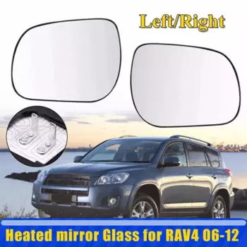 Левое и правое боковое зеркало, стекло с подогревом и опорой для TOYOTA RAV4 2006 2007 2008 2009 2010 2011 2012