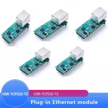 Лидер продаж, компактный серийный модуль Ethernet-преобразователя, Серийный Модуль UART TTL для Ethernet TCPIP, Поддержка DHCP и DNS