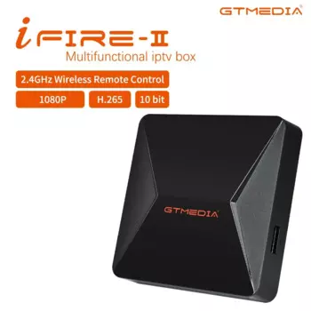 Лидер продаж! ТВ-приставка GTMEDIA Ifire 2 M3U HEVC H.265 1 в 0 бит Smart TBT с дистанционным управлением/поддержкой интернет-телеприставки M3U, декодер медиаплеера