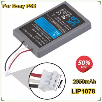 LIP1078 Li-polymer Rechargeable 2650mAh Battery Pack for Sony PlayStation 5 PS5 DualSense CFI-ZCT1W Gamepad Controller Batteries