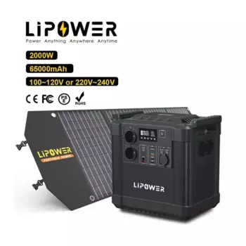 Lipower в наличии внесетевая система хранения солнечной энергии 2000 Вт Lifepo4 батарея для наружного дома, портативная электростанция