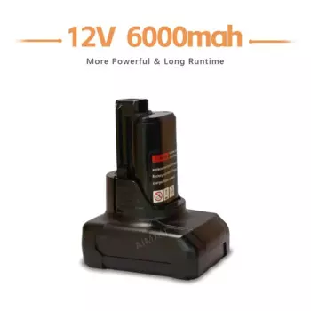 Литиевая батарея для Bosch, 12 В, 6000 мАч, BAT420, BAT411, BAT412, BAT413, BAT4, аккумуляторная батарея для электроинструментов