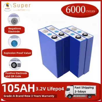 Литиевая батарея Lifepo4 105ah 3,2 v EV e ah lfp системы хранения солнечных батарей EV 105ah Lifepo4 аккумуляторные батареи