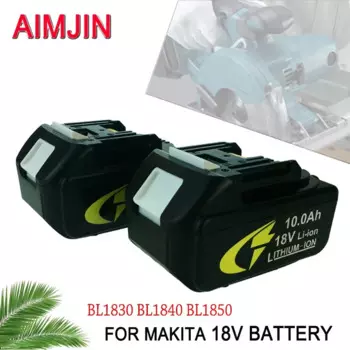 Литий-ионная аккумуляторная батарея 18 в 10000 мАч подходит для Makita BL1840 BL1840 BL1850 BL1860