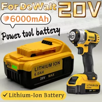 Литий-ионная аккумуляторная батарея для электроинструмента Dewalt, 20 в, 6000 мАч