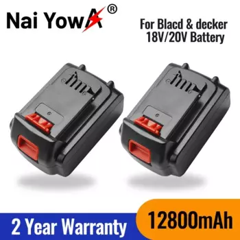 Литий-ионная аккумуляторная батарея для BLACK & DECKER LB20, LBX20, LBXR20, 18 в/20 в, 100% Ач