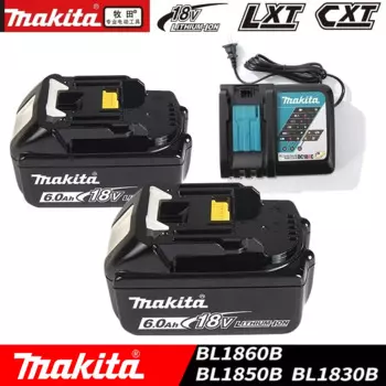 Литий-ионная аккумуляторная батарея Makita 18 в 3 Ач/5 Ач/6 Ач, для электроинструмента LXT BL1860B BL1860 BL1850, литий-ионная батарея