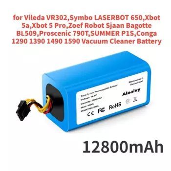 Литий-ионный аккумулятор 14,4 В, 12800 мАч, 3500 мАч для Cecotec Conga 1290 1390 1490 1590, аккумулятор для робота-пылесоса Gutrend Echo 520
