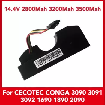 Литий-ионный аккумулятор 14,4 В 3500 мАч для робота-пылесоса Cecotec Conga 3090 3091 3092 Conga 2090, Сменные аксессуары