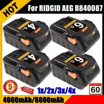 Литий-ионный аккумулятор 18 В 6,0 Ач для RIDGID AEG R 840087 Р 840085 L1815R L1850R L1830R R 840083 Серия аккумуляторных электроинструментов