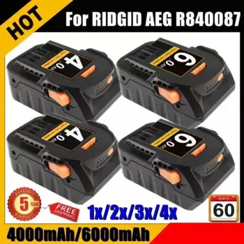 Литий-ионный аккумулятор 18 В 6,0 Ач для RIDGID AEG R 840087 Р 840085 L1815R L1850R L1830R R 840083 Серия аккумуляторных электроинструментов