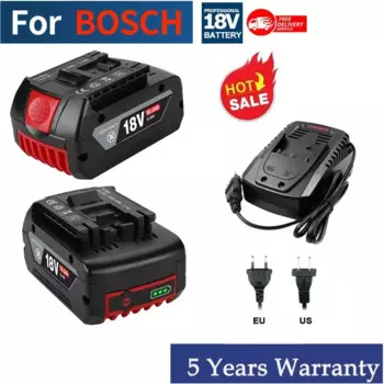 Литий-ионный аккумулятор 18 в 10 Ач, Перезаряжаемый для Bosch 18 в, резервный аккумулятор для электроинструмента, 10000 мАч, портативная сменная батарея для BOSCH 18 в, BAT609