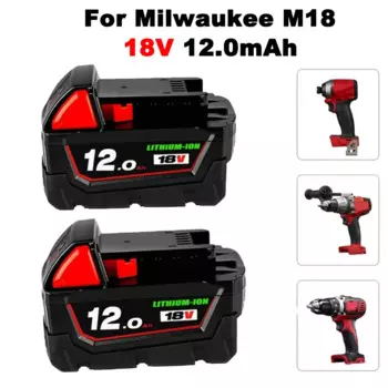Литий-ионный аккумулятор 18 в для Milwaukee M18 M18B6 18 в XC 12 Ач 9 Ач 48-11-1860/зарядное устройство, аккумуляторная батарея