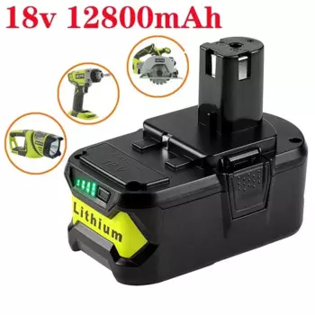 Литий-ионный аккумулятор большой емкости 18 В 12800 мАч для Ryobi Hot P108 RB18L40, аккумуляторная батарея для электроинструмента Ryobi ONE