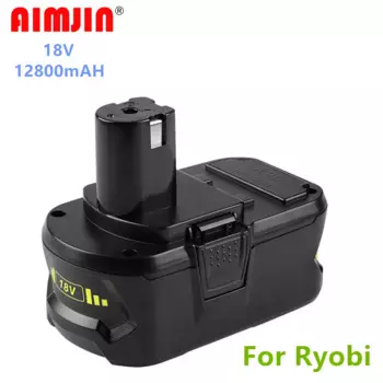 Литий-ионный аккумулятор большой емкости 18 В 12800 мАч для Ryobi P108 RB18L40, аккумуляторная батарея для электроинструмента Ryobi ONE