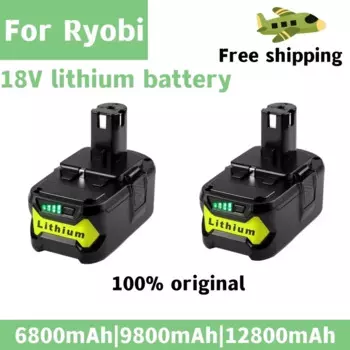 Литий-ионный аккумулятор большой емкости 18 В 12800 мАч для Ryobi Hot P108 RB18L40, аккумуляторная батарея для электроинструмента Ryobi ONE
