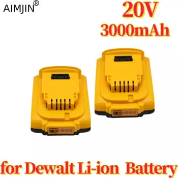 Литий-ионный аккумулятор для электроинструмента Dewalt DCB203 DCB181 DCB180 DCB200 DCB201 DCB201-2 L50, 20 в, 3000 мАч