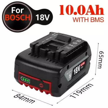 Литий-ионный аккумулятор для Bosch, 18 в, 10 Ач