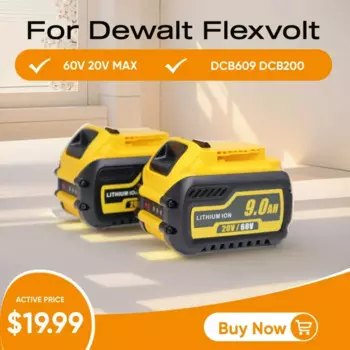 Литий-ионный аккумулятор для Dewalt, 18 в, 20 В, 60 в, 9000 мАч