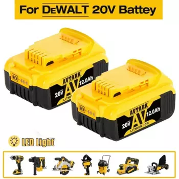 Литий-ионный аккумулятор для DeWalt DCB205 DCB201 DCB203, 18 В/20, 12 а/ч