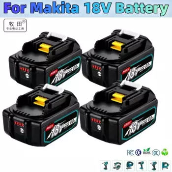 Литий-ионный аккумулятор для Makita, 18 в, 8000 мАч, 6 Ач, BL1815, BL1850, BL1830, BL1860, LXT400