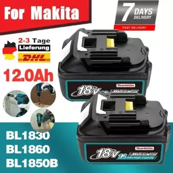 Литий-ионный аккумулятор для Makita, 18 в, 8000 мАч, 6 Ач, BL1815, BL1850, BL1830, BL1860, LXT400