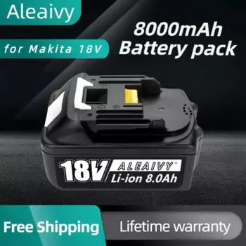 Литий-ионный аккумулятор для Makita, 18 в, 8000 мАч