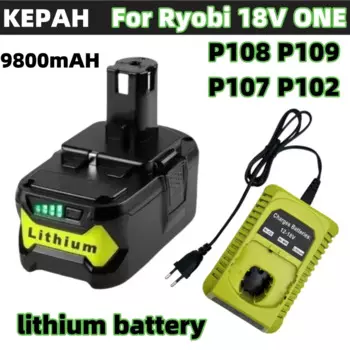 Литий-ионный аккумулятор для RYOBI P108, 18-вольтовый литий-ионный электроинструмент для ryobi P108, RB18L50, RB18L20, P108